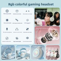 Casque Gaming ANC à Oreilles de Cerf Mignonnes, Câble Long de 2,2 m, 40 mm, pour E-Sports, PS5, Ordinateur de Bureau et Portable - Vente en Gros