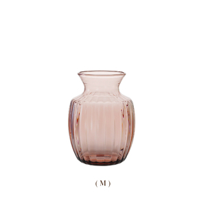 Vase en plastique recyclable Vase de décoration incassable rose transparent - Product Image 2