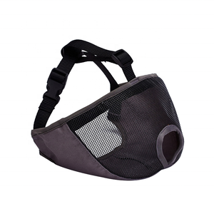 Muso corto cane muso-regolabile maglia traspirante Bulldog museruola per mordere masticare abbaiare cane addestramento protezione del viso - Product Image 2