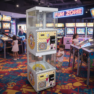 Lucky Egg Double Crane <b>Machine</b> Coin Operated Game With Indicator Light For <b>Amusement</b> Park Use - Product Image 3