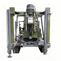 Foreuse hydraulique rotative mobile sur chenilles XY-3 pour puits d'eau, composants essentiels : moteur, pompe et boîte de vitesses, durable et efficace