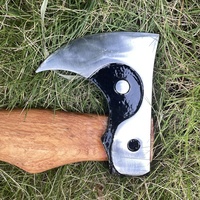TL11GL 1.75lb manche en bois incurvé extérieur tactique Tomahawk hachette pour Camping multi-usages hache industrielle fendage Maul