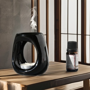 Vente en gros Nouveau design Brûleur d'encens en céramique Lily Valley Sauge sclarée Parfum Huile essentielle Réchauffeur de bougie Boîtes de graines Tubes - Product Image 1