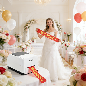 Aixw เครื่องพิมพ์แบบถ่ายโอนความร้อนที่มาพร้อมกับกระดาษและริบบิ้น - Product Image 4