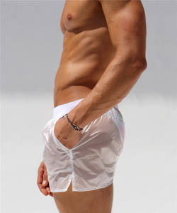 Hot Sale Sexy <strong>Mens</strong> <strong>Transparent</strong> White Swimwear <strong>Men</strong> Beach <strong>Shorts</strong> Quick Dry Surfing Boardshorts Beach <strong>Shorts</strong> Swim Trunk - Product Image 4