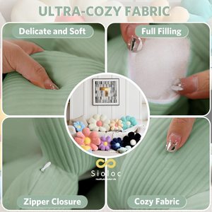 Gối Hình Hoa Dễ Thương, Đệm Hoa, Gối Đọc Sách Và Gối Thoải Mái Và Thoải Mái, Đệm Xe Hơi (Màu Be/Vàng, 40Cm * 40 - Product Image 5