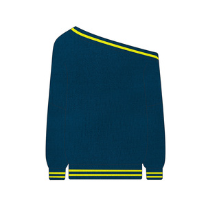 Maglione Corto da Donna Sexy Aderente con Spalla Scoperta e Manica Lunga in <span class=keywords><strong>Maglia</strong></span> Irregolare Nuova Moda Autunno 2025 Vendita all'Ingrosso - Product Image 4