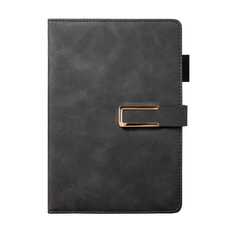 Wholesale price business and office PU a5 leather cover notebook with paper