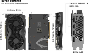 การ์ดจอ RTX 2070 Super Geforce RTX 2070 Gaming GDDR6 8GB D6 - Product Image 3