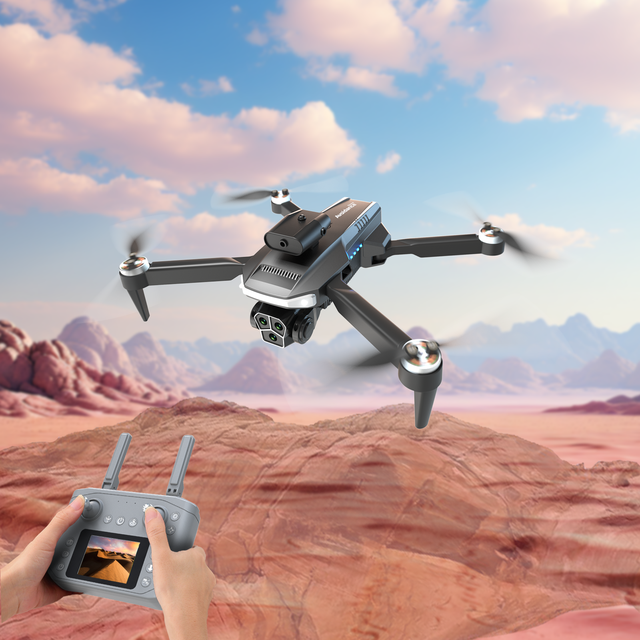 Professional Outdoor Drone With Camera Brushless Obstacle Avoidance Auto Return to Base Optical Flow Positioning Aircraft Pro