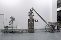 Machine de remplissage de poudre alimentaire et chimique de 500g à 50kg avec vis sans fin, capteur de pesage et doseur pour céréales et maïs en usine