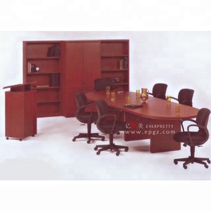 L şekli ofis patron mobilya yöneticisi odası mobilya ahşap ağır patron masası ve sandalye seti - Product Image 6