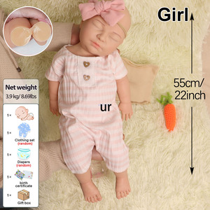 Muñeca Bebé Reborn de Silicona, Linda y Adorable, con Mejillas Regordetas y Cuerpo Suave al Tacto, Muñeca Bebé Recién Nacido de Silicona, Artista de Muñecas Reborn - Product Image 4
