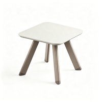 Table de réunion carrée, design petit et simple, convient à 2-3 personnes