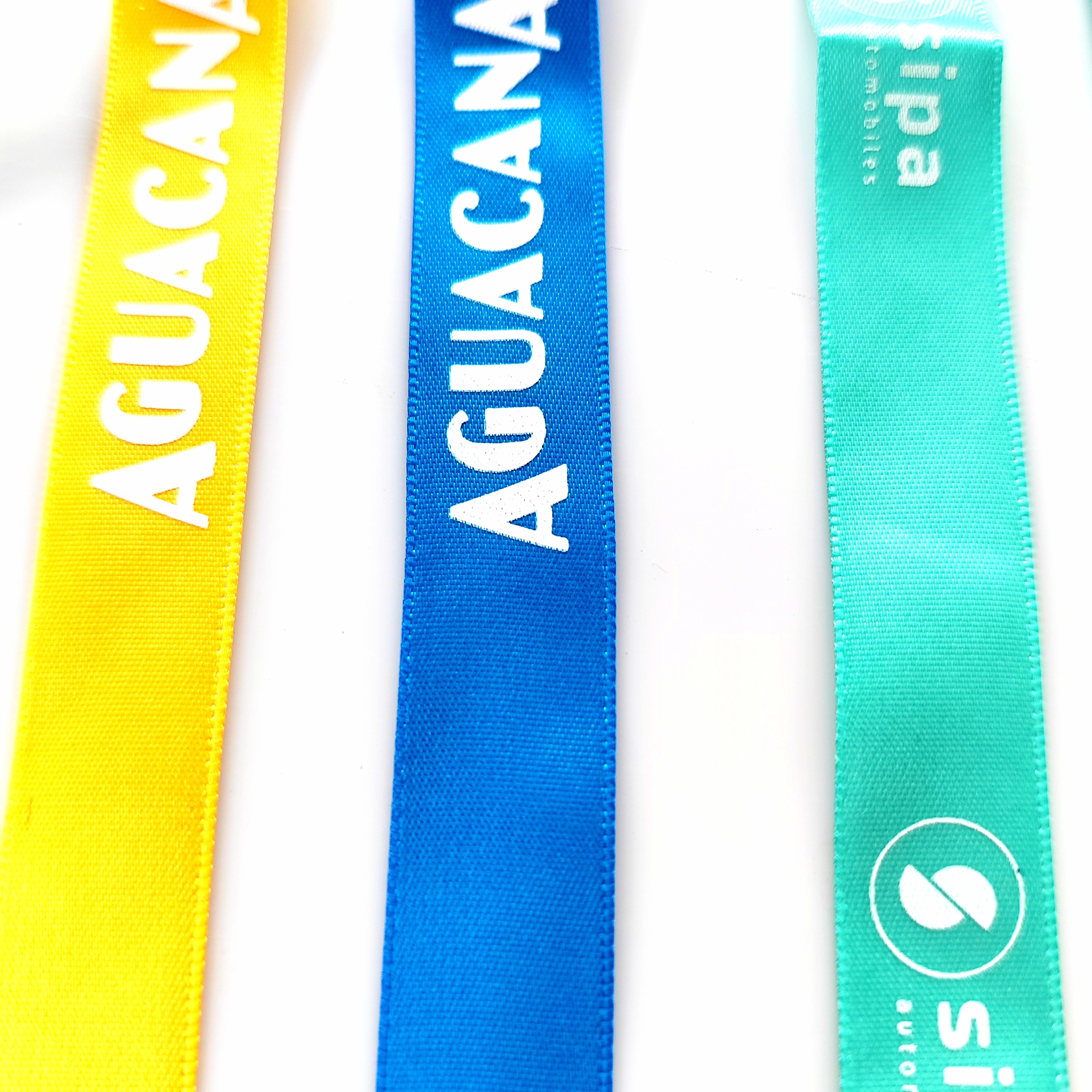 Fashion Satin Music Festival Party Concerts Logo Printing Short Wristband Strap Lanyard Custom Wrist Ribbon Image 5