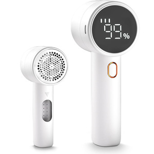<span class=keywords><strong>Rasoir</strong></span> électrique portatif à affichage numérique 1200 mAh avec chargeur, couteau en acier à six lames pour l'élimination des peluches et la coupe des boules de poils - Product Image 1