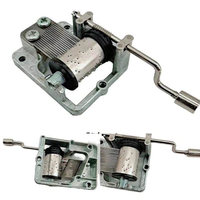 Wholesale Custom Hand Crank Music Box Mechanism Metal Music Box Movement