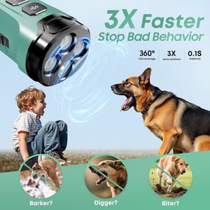 Appareil anti-aboiement pour chien Atvioo, 3 émetteurs ultrasoniques, batterie rechargeable, entraînement humain pour chiens - Product Image 2