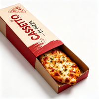 Caja de Pizza Larga Tipo Cajón Personalizada al por Mayor para Comida para Llevar y Entrega de Comida Rápida
