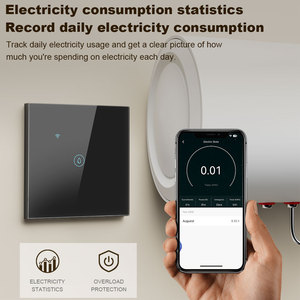 LEDEAST DS-101GWN EU Interruptor Táctil Inteligente de Pared con Control Remoto Inalámbrico WiFi Tuya para Hogar Inteligente con <span class=keywords><strong>Alexa</strong></span> - Product Image 3