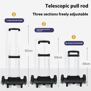 Large Capacity Trolley School Bag for Grade 3-6 Primary Boys Girls, Detachable Wheeled Backpack Support OEM ODM Custom Logo - Product Image 6