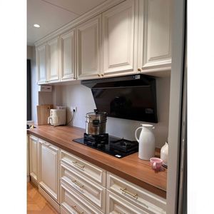 Armoires de rangement de cuisine maison design moderne en bois massif matériel ODM OEM de qualité supérieure - Product Image 2