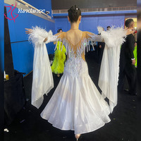 B-24084 personnalisé nouveau blackpool compétition robe de danse de salon haute qualité Chrisanne tissu robes de danse de salon à vendre