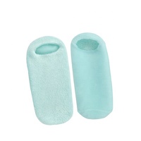 Chaussettes de thérapie chaude et froide réutilisables en gel pour les pieds, enveloppement hydratant pour les talons gonflés, secs et craquelés