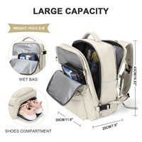 Sac à dos pour ordinateur portable en nylon personnalisé, écologique, imperméable et antivol pour femmes, filles, garçons, étudiants, voyages, école, avec port USB
