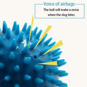Willekeurige Kleur Groothandel Hond Speelgoed Tpr/Grs Training Zacht Gevoel Speelgoed Hond Piepen Interactieve Kleine Maat Bal - Product Image 6