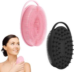 <span class=keywords><strong>Luma</strong></span> Wholesale 2 in 1 spazzola per bagno e Shampoo Scrubber per il corpo in Silicone esfoliante per <span class=keywords><strong>la</strong></span> pelle sensibile - Product Image 1