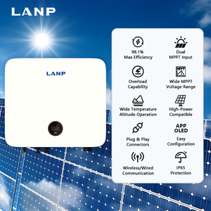 Onduleur solaire hybride tout-en-un monophasé 3-6 kW (5 kW, 6 kW) sur réseau, IP65, 2 MPPT, à onde sinusoïdale pure pour système solaire domestique - Product Image 2