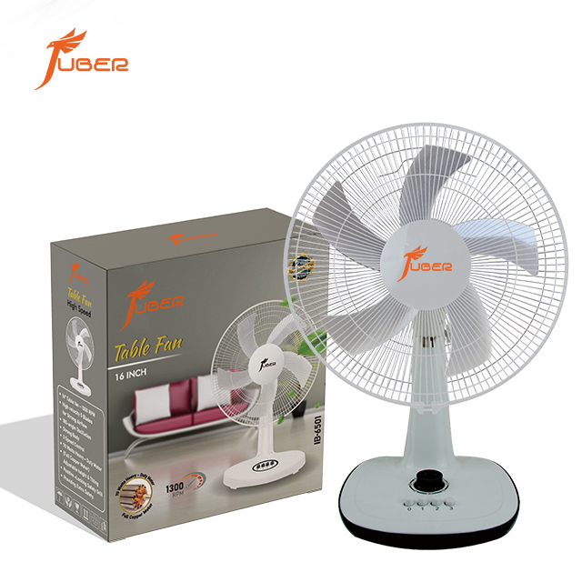 Juber Hot-selling Best Price Modern 16 Inch Table Fan High Quality Low Noise Portable Home Use Desk Table Fan
