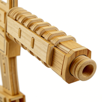 Produk Terlaris 2025 Model Senjata Militer Simulasi Mainan Edukasi Buatan Tangan Puzzle Kayu 3D