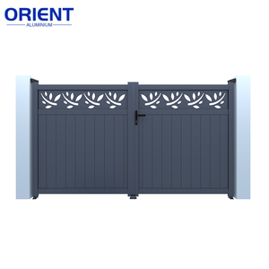 Cadre de <span class=keywords><strong>portail</strong></span> <span class=keywords><strong>en</strong></span> aluminium métallique directement de l'usine avec lattes <span class=keywords><strong>en</strong></span> aluminium ou lattes composites, kits de <span class=keywords><strong>portail</strong></span> battant <span class=keywords><strong>en</strong></span> aluminium pour allée - Product Image 3