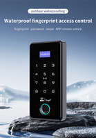 Contrôleur d'accès de porte de sécurité, lecteur de carte intelligente RFID, compatible avec l'application Android 9.0, 13,56 MHz, Waterford, résistant aux intempéries, IP67, écran LCD