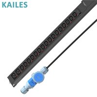 KAILES K33 Série Comptée, Bloc d'alimentation universel (PDU) monophasé 32A pour centre de données, avec prises universelles C13/C19, 18 prises, 200-240VAC, personnalisable