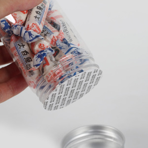 Plastic Food Sealing Jar 55mm Diameter Transparent Wide Mouth With Gasket For Herbal Tea Biscuit Storage - Product Image 1