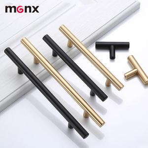 Luxury Modern Aluminum Alloy Gold <strong>Black</strong> Kitchen Dresser Bedroom Furniture Wardrobe Drawer Cabinet Handle <strong>Knob</strong> - Product Image 1