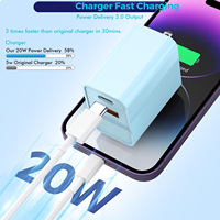 20W Snellader Universele EU USB-C PD Telefoonladers Groothandel CE Gecertificeerde Stroomadapter 100-240V