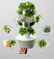 Tour de culture hydroponique verticale empilable à 9 niveaux avec pompe à eau pour serre et agriculture urbaine