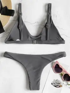 2022 Hot Sale Sexy Girls Bikinis Set Push Up Bikini High Waist Swimsuit Female Swimwear Women Beachwear