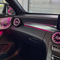 Kit de Accesorios de Iluminación Ambiental de 64 Colores para Mercedes Benz W205 C63 C43 C300 GLC X253, Mejora del Interior