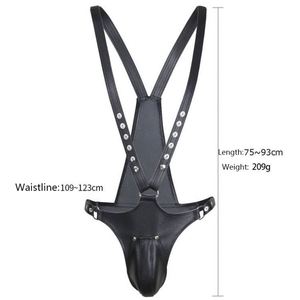 <span class=keywords><strong>Lingerie</strong></span> sexy, salopette pour <span class=keywords><strong>homme</strong></span>, ceinture de chasteté, bondage <span class=keywords><strong>SM</strong></span>, cage à oiseaux, cuir PU, bretelles, pantalon, chemise de force pour <span class=keywords><strong>homme</strong></span> - Product Image 3