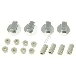 H866227 Juego Universal de Perillas de Baquelita Plateadas/Grises para Hornos Manuales de Gas/Eléctricos y Cocinas, para Uso Doméstico y Hotelero - Product Image 1