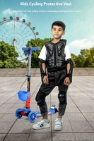 Blouson de protection rigide et léger pour enfants, respirant, avec protections coudes, genoux, dos et poitrine, anti-chute, pour moto et VTT tout-terrain