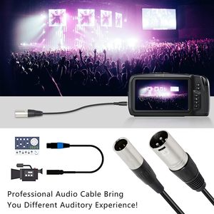 Fábrica al por mayor profesional Nylon trenzado micrófono <span class=keywords><strong>Audio</strong></span> Cables Mini <span class=keywords><strong>3</strong></span> Pin Xlr macho a Xlr macho <span class=keywords><strong>Cable</strong></span> <span class=keywords><strong>de</strong></span> alta calidad Xlr - Product Image 4