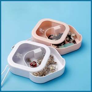 Hair <strong>Tie</strong> Organizer Qtip Dispenser Bathroom <strong>Storage</strong> Organization Cotton Swab Holder Kids Hair Accessory <strong>Box</strong> - Product Image 2