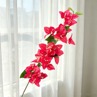 Guirlandes de fleurs de bougainvillier artificielles faites à la main, bougainvilliers artificiels grimpants pour mariage, Saint-Valentin, maison, commerce, centre commercial