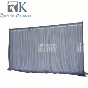 Cheap Price Pipe and Drape Kit Aluminum Pipe and Drape <b>Frame</b> with White Curtains for <b>Wedding</b> Event Exhibition Decoration - Product Image 1